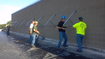 IBEW Local 158 volunteers for PV installation at Boys and Girls Club Green Bay 2013